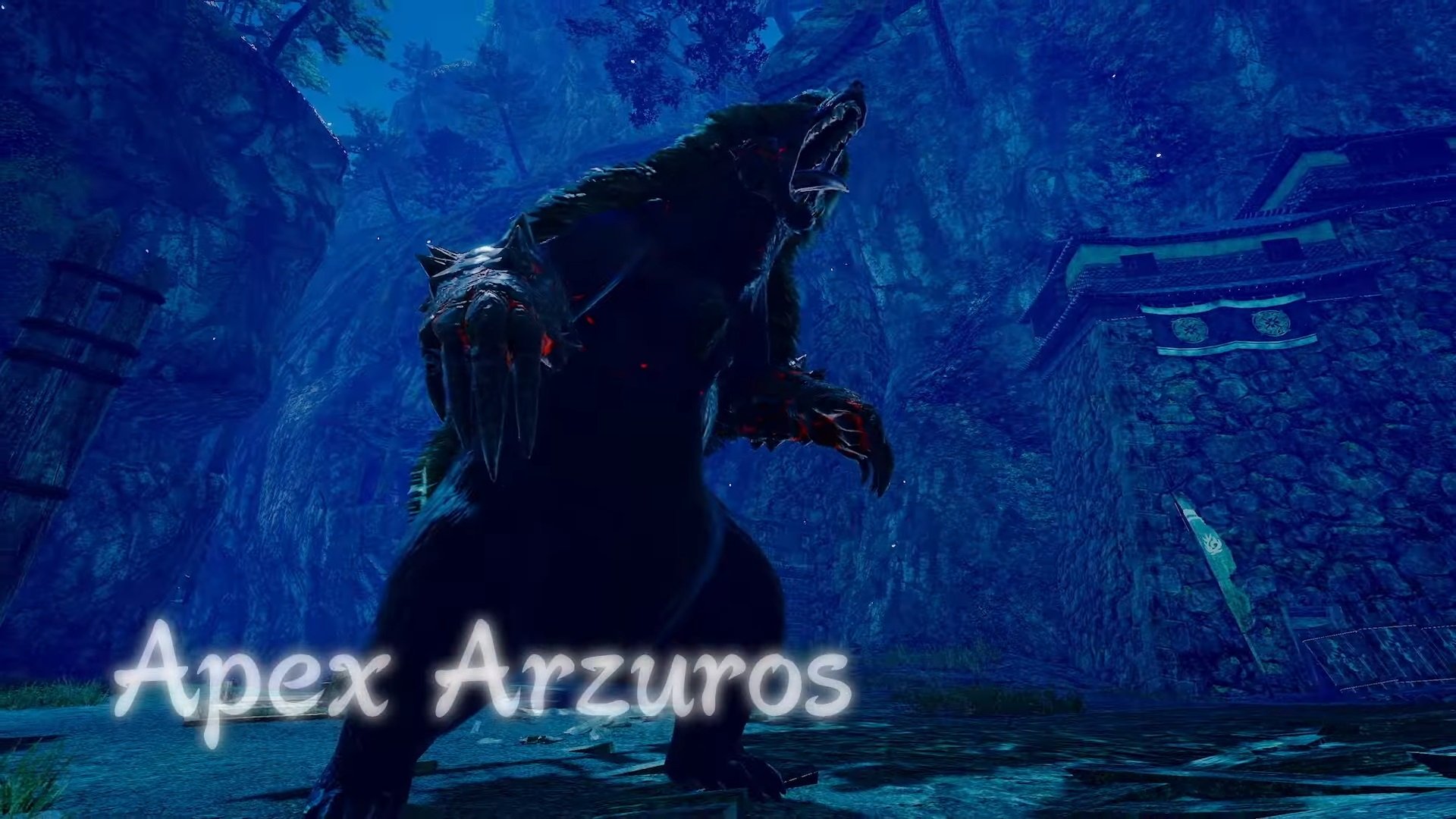 An Apex Arzuros roaring