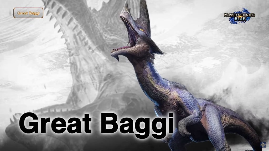 The Great Baggi monster in Monster Hunter Rise