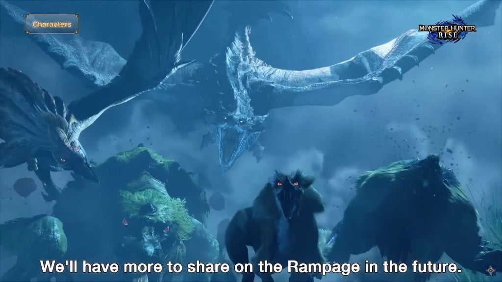 A teaser for the Rampage in Monster Hunter Rise