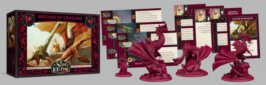 An image showing the models in the Mother of Dragons Box