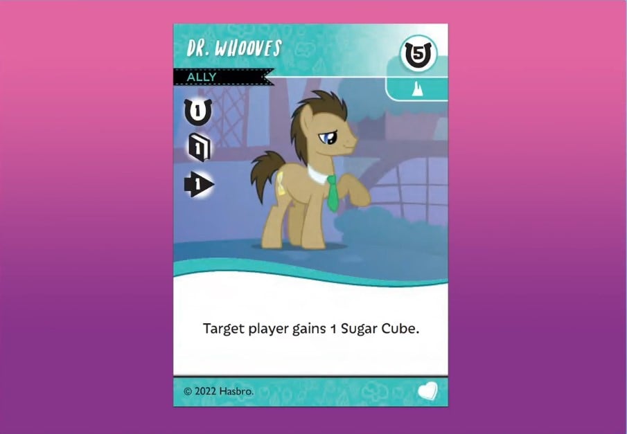 Card artwork of Dr. Whooves from My Little Pony