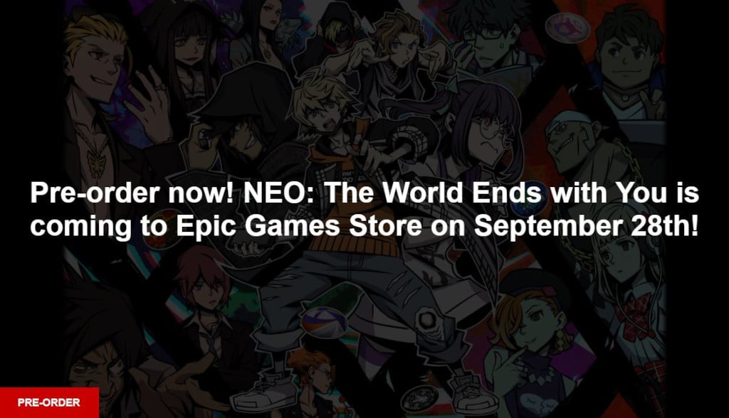 A banner announcing the Neo: The World Ends With You PC release date