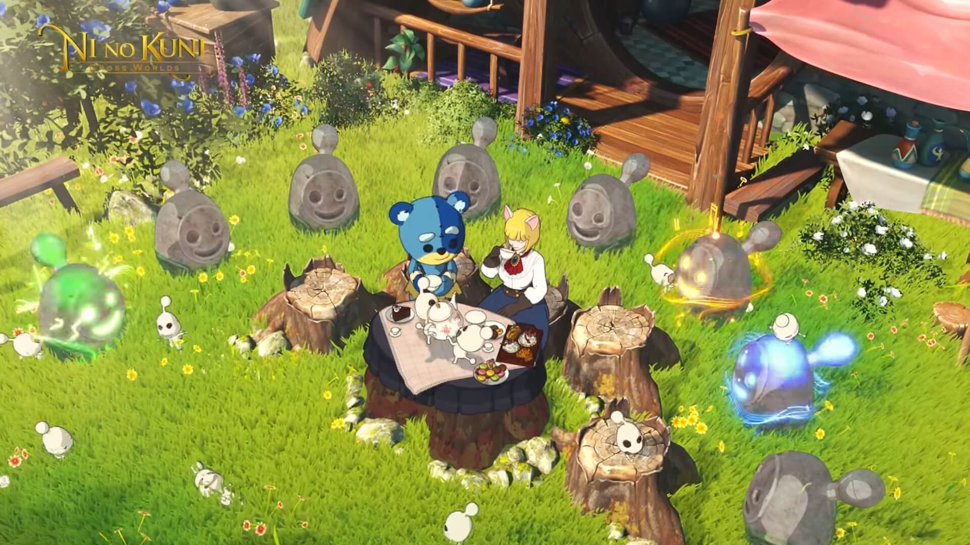 A tea party in Ni no Kuni: Cross Worlds