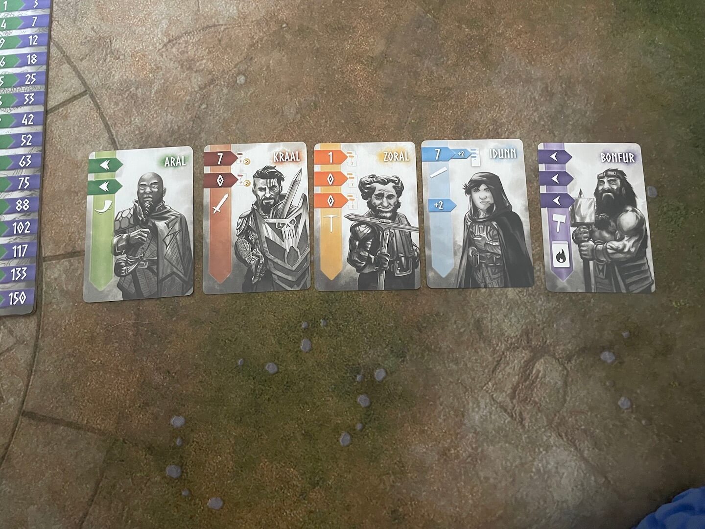 An image of hero cards from our Nidavellir review