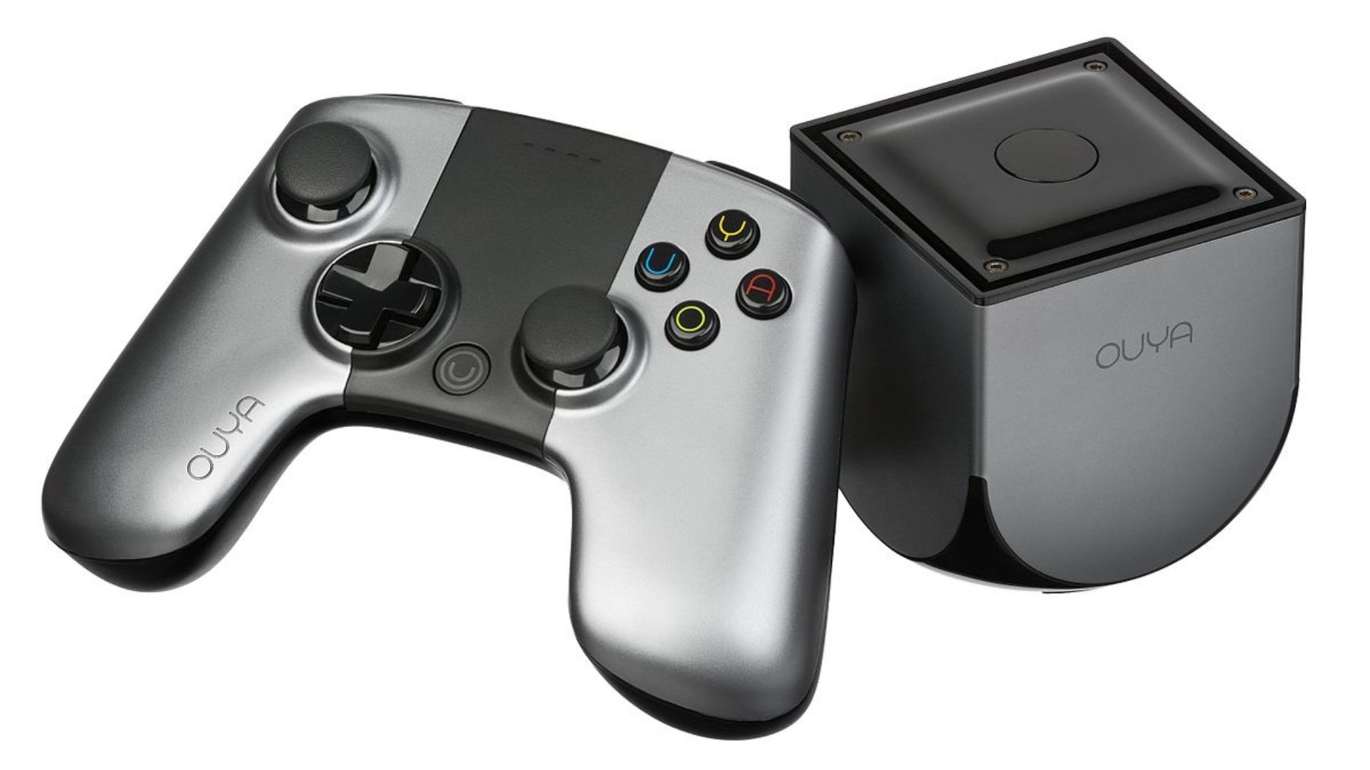 The Ouya console and controller