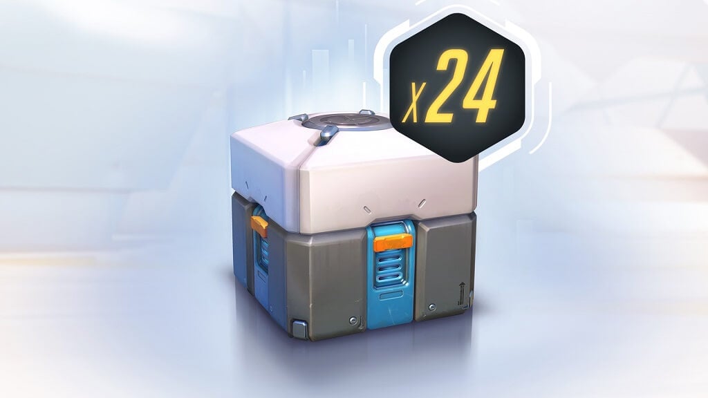 An offer of 24 loot boxes in Overwatch