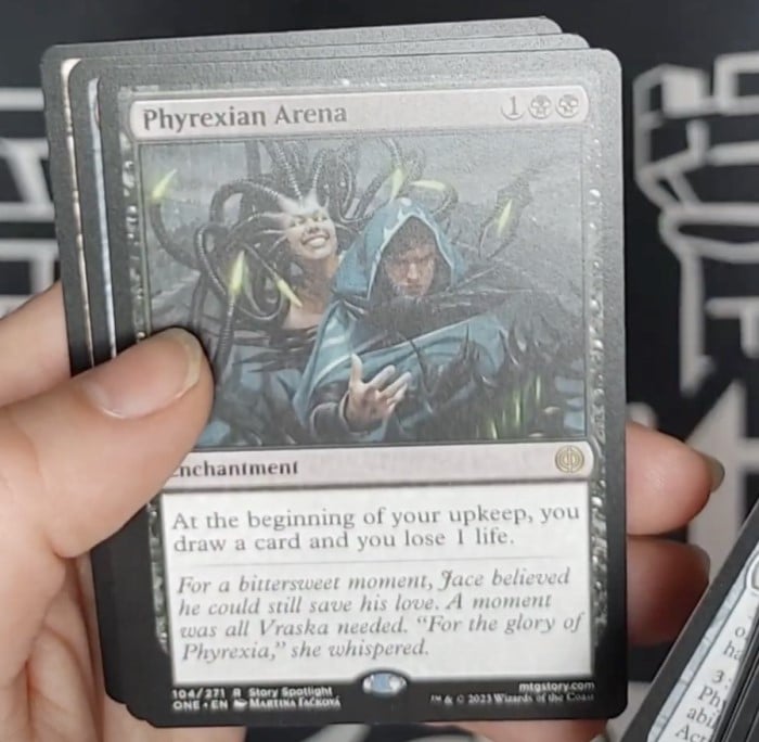 Phrexian Arena screenshot from 2023 Phyrexia All Will Be One leak