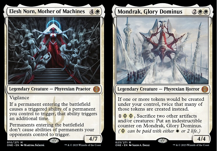 Phyrexia: All shall be one Elesh Norn Mother of Machine and Mondrak, Glory Dominus