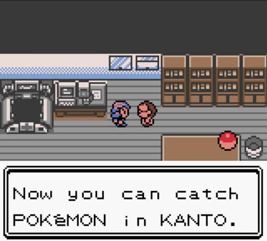 Starting the endgame in Pokemon Crystal, getting the ticket to the Kanto Region