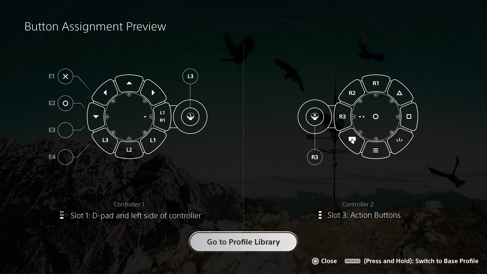 A shot of the PS5 UI that lets you reassign button layouts for the new PlayStation Access controller