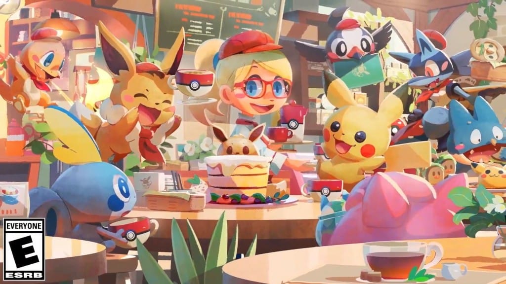 Some artwork for Pokémon Cafe Mix