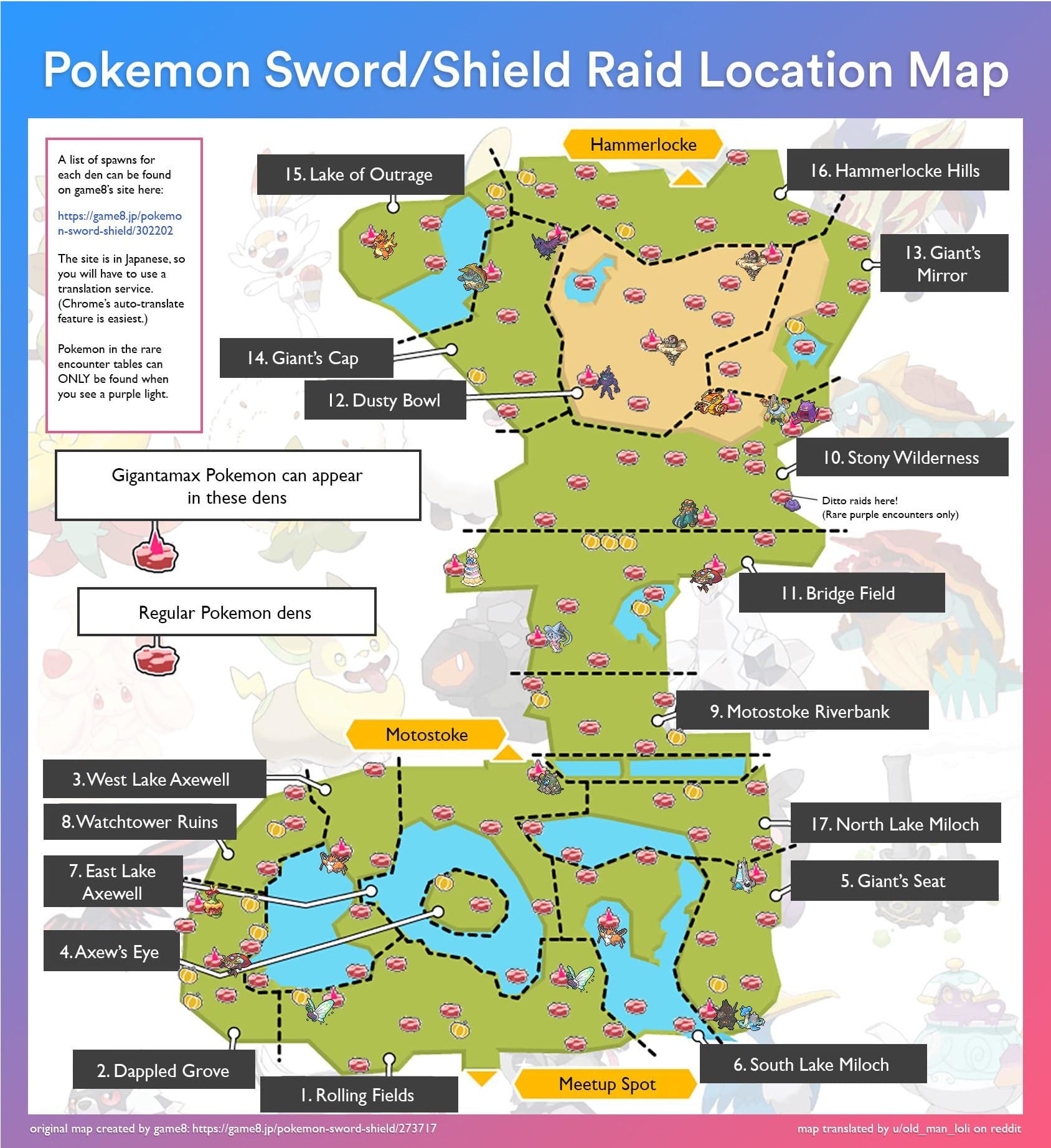 raid battle map for pokemon go