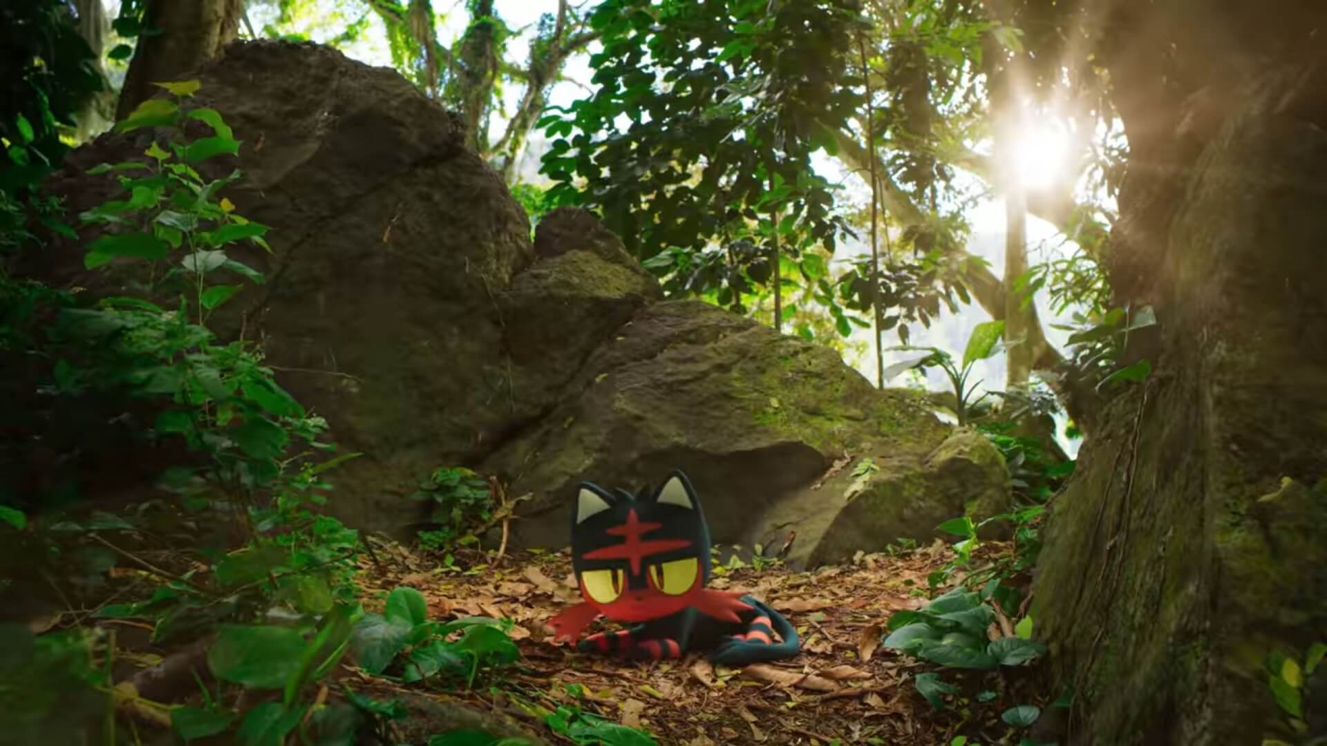 Litten in Pokemon Go, which has recently had its services halted in Russia