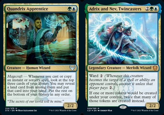 Cards revealed for the college of Quandrix