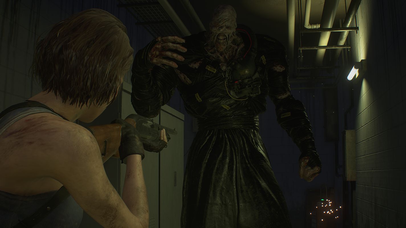Jill Valentine and Nemesis in Resident Evil 3 