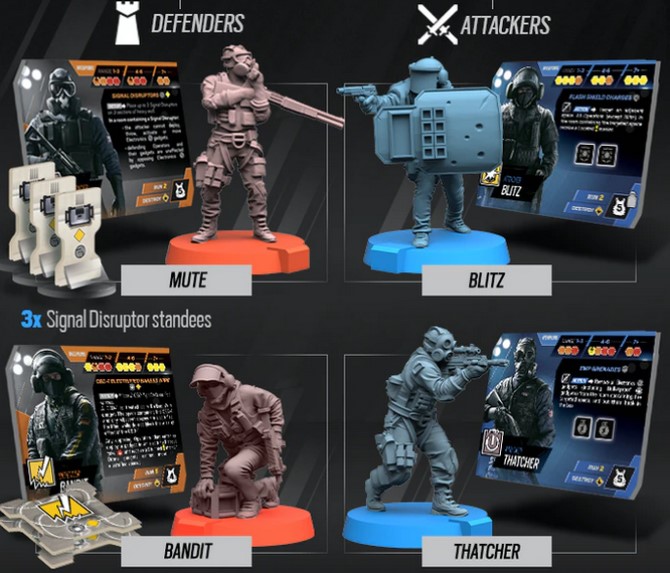 Images of Operator models for Rainbow Six Siege The Board Game