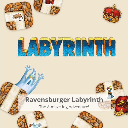 An official image of Ravensburger's Labyrinth board games