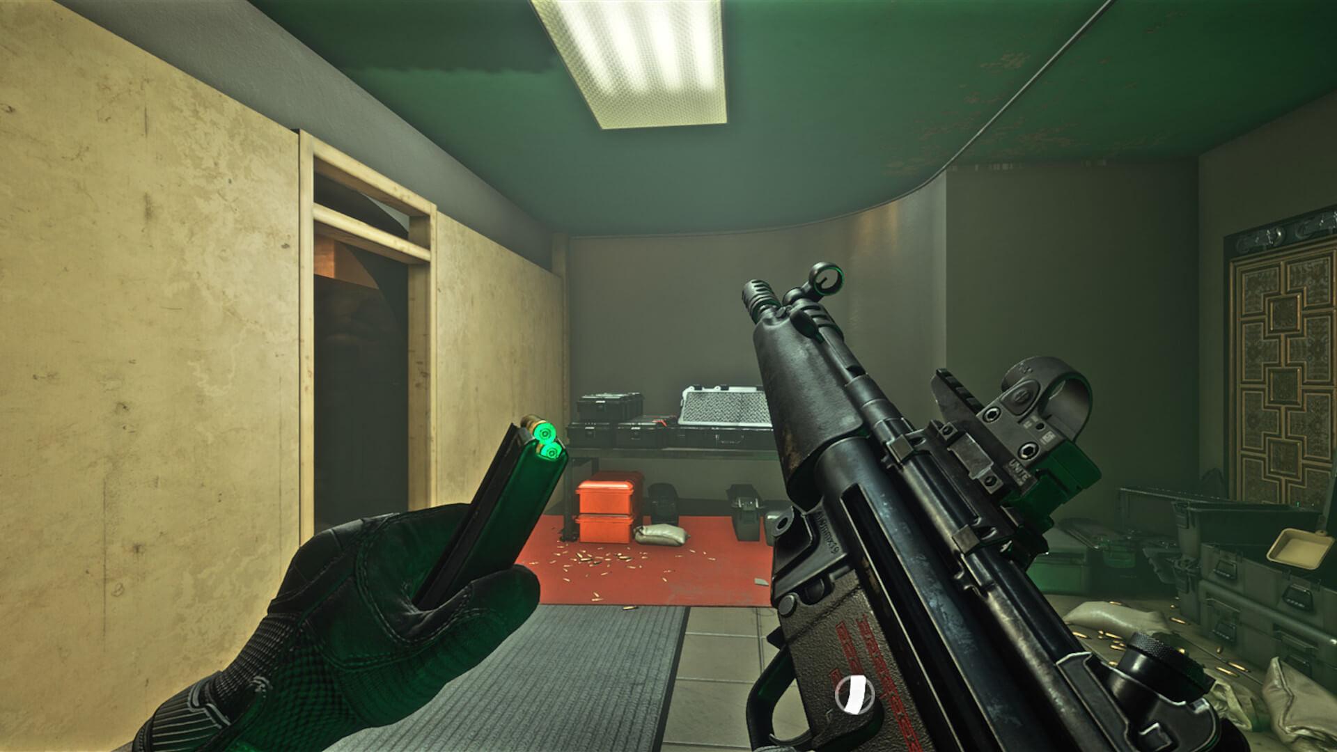 A player reloading their weapon in Ready or Not