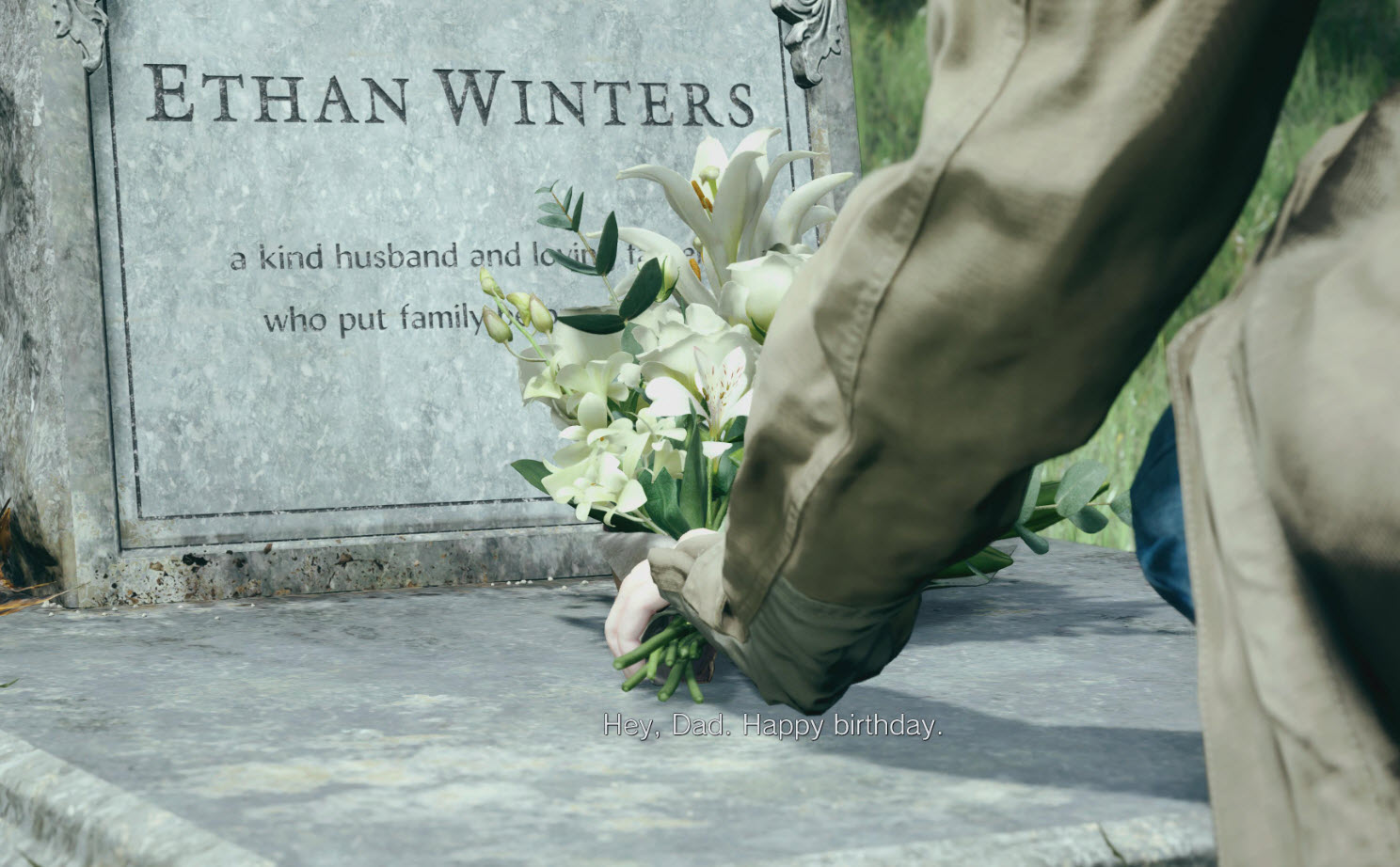 Ethan Winter's Grave in Resident Evil Village