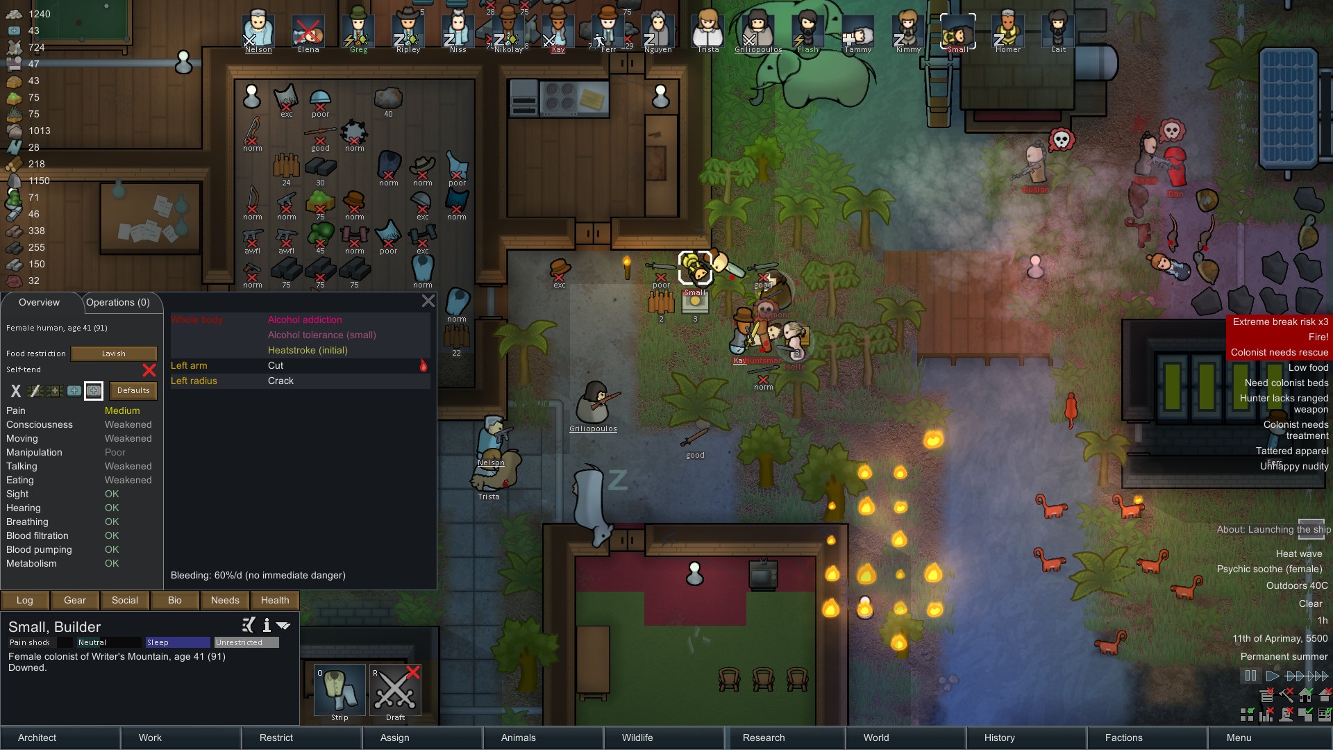RimWorld screenshot from the official Steam page.