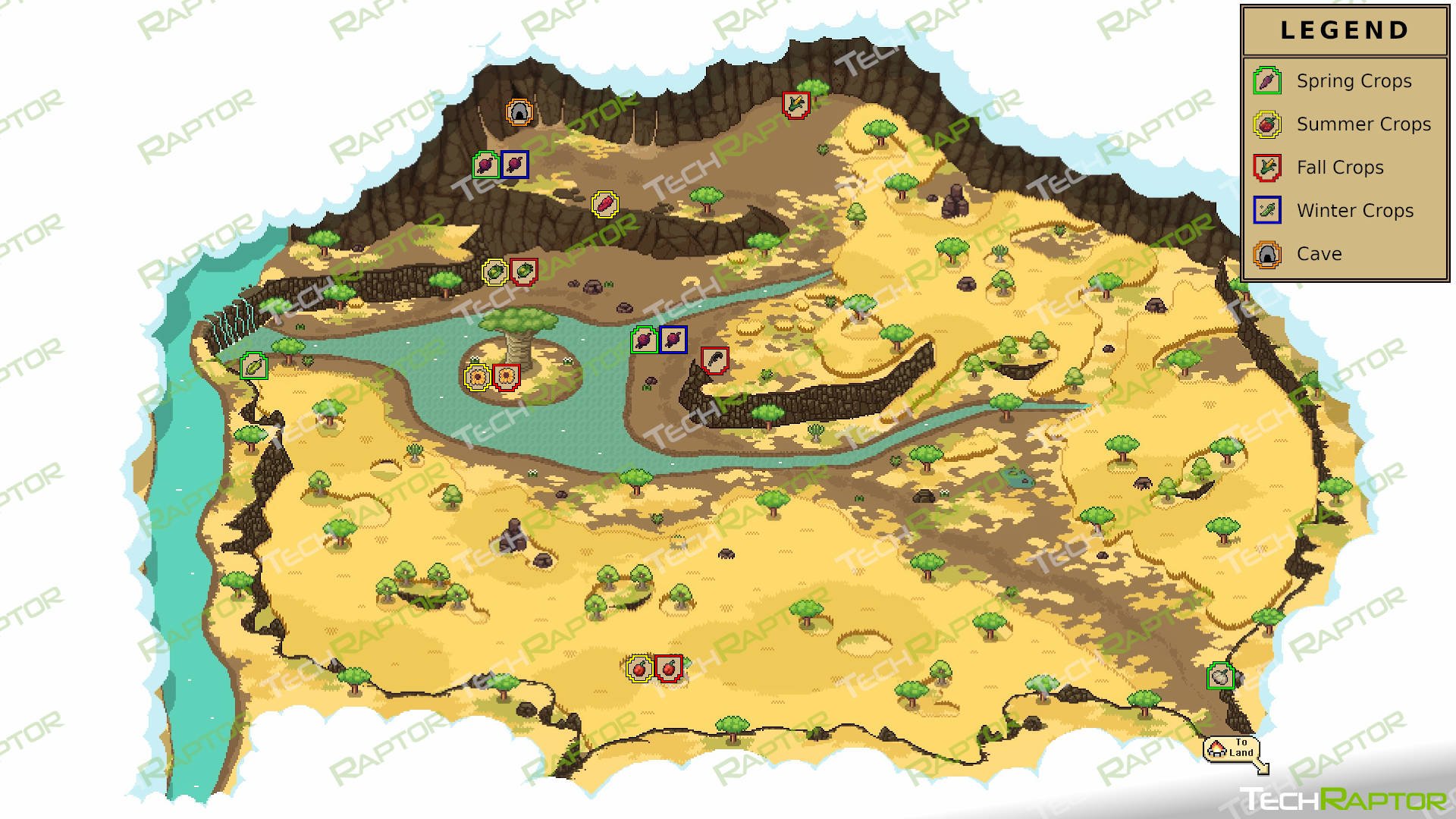 Roots of Pacha Map and Locations Guide - Savanna Map with Seed Icons 2