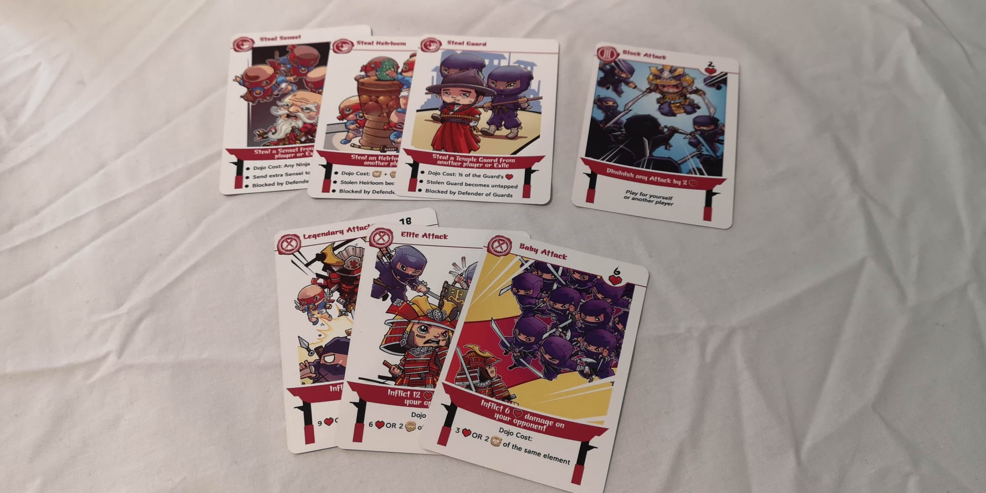 Samurai Brothers Action Cards.