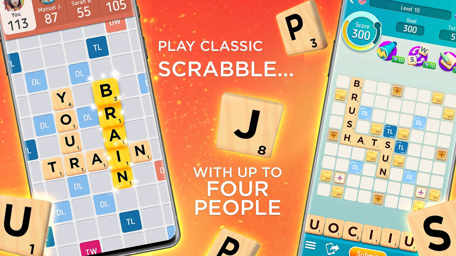 A banner ad showing Scrabble Go Classic