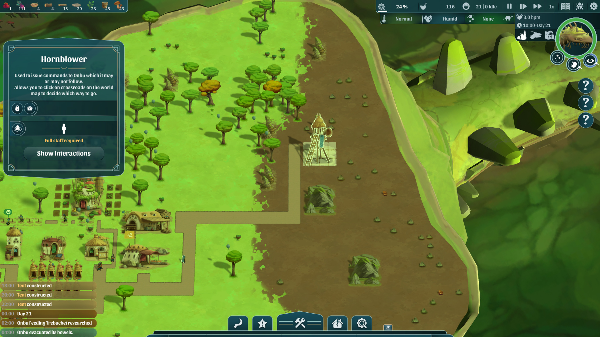 The Wandering Village Onbu Hornblower Building Screenshot