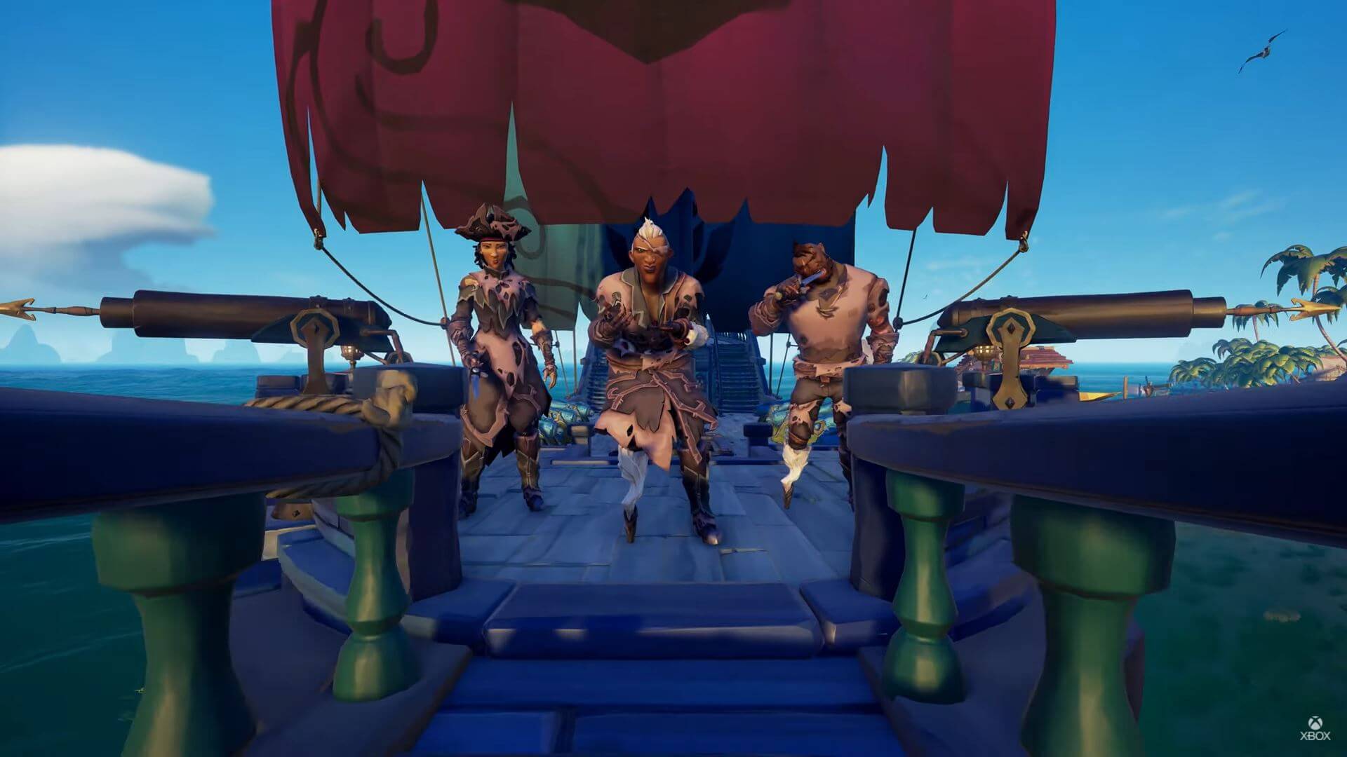 Some of the new cosmetics in Sea of Thieves Season 4