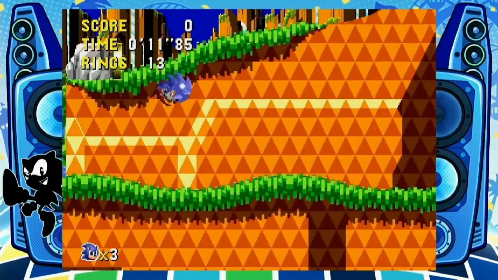 Sonic CD, one of the games on the new Sega Mega Drive Mini 2