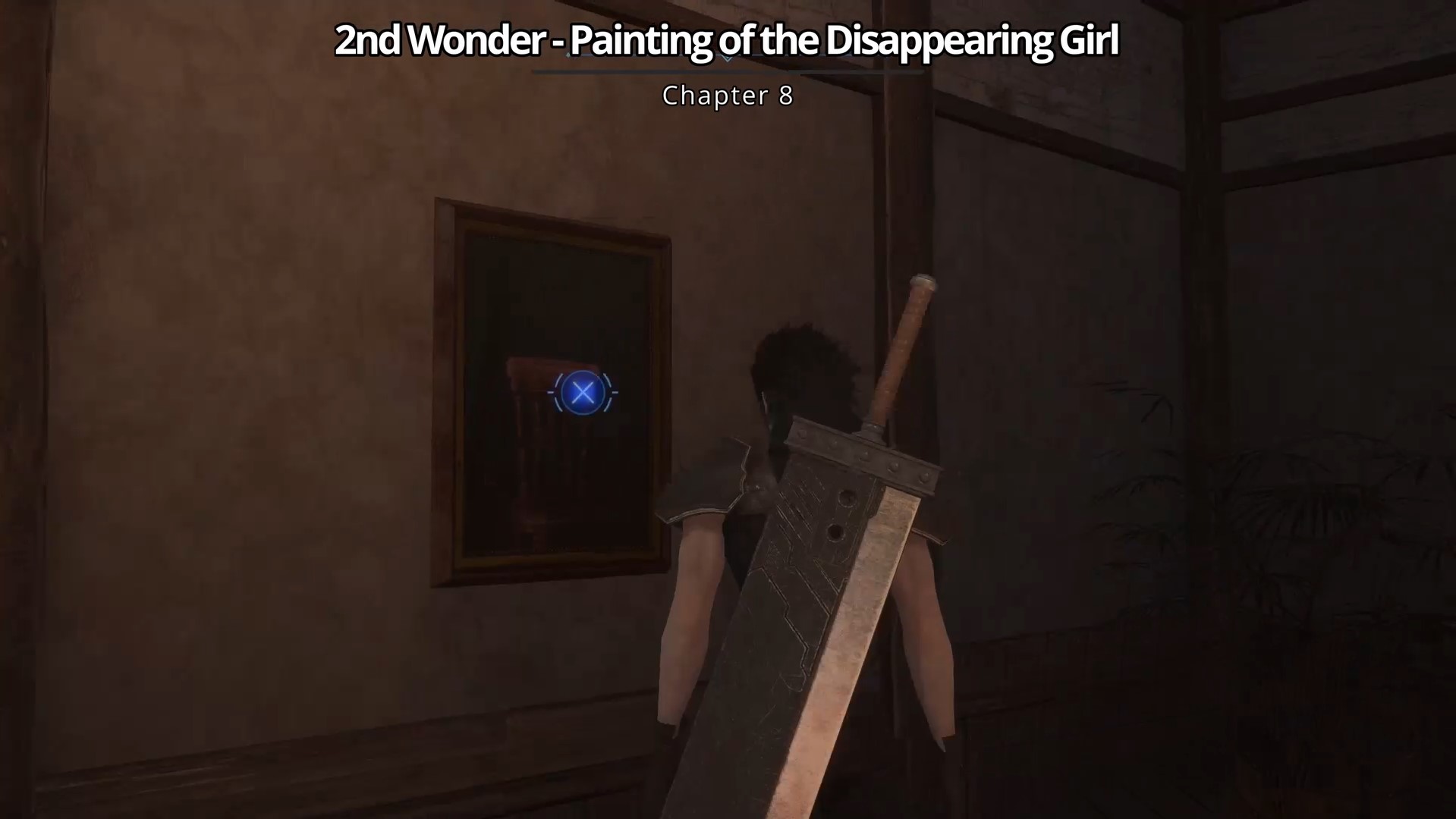 The painting of the disappearing girl in Crisis Core Reunion