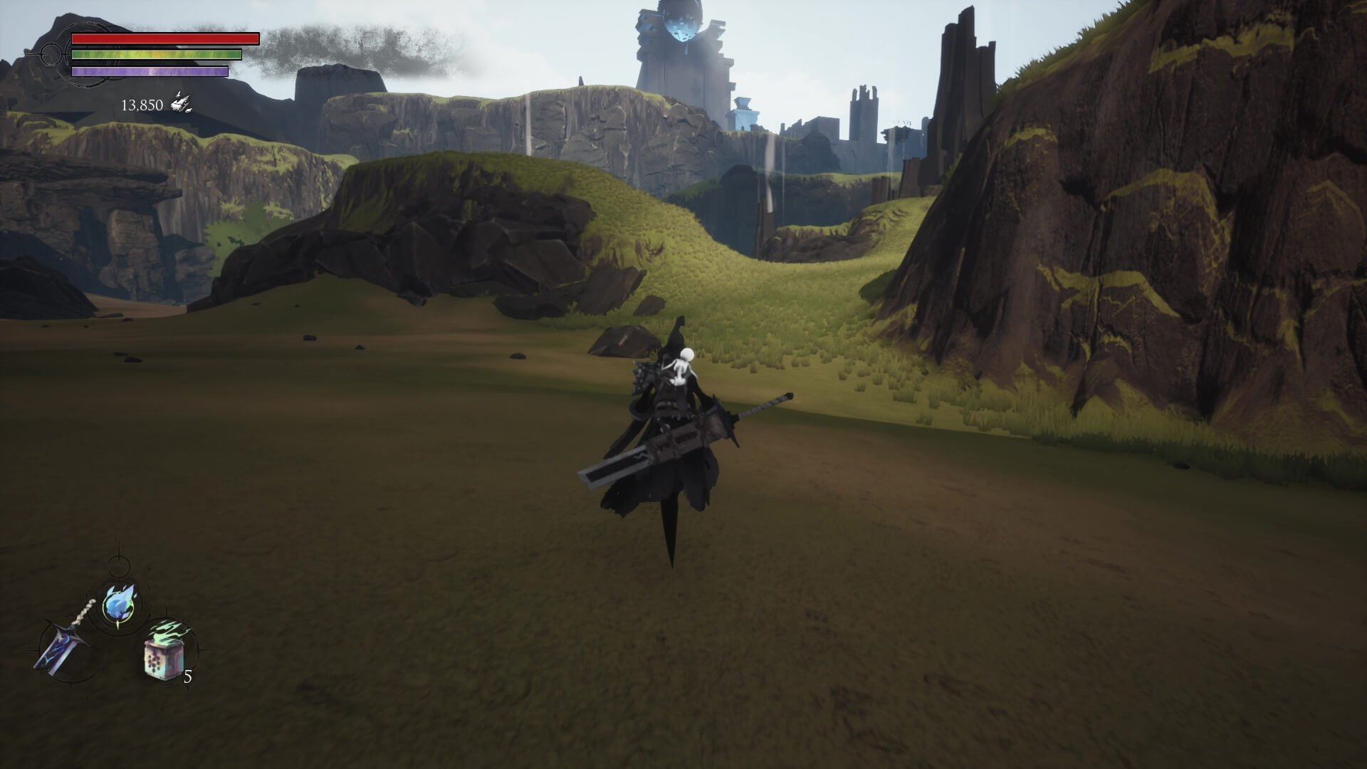 The open world environment in Shattered - Tale of the Forgotten King