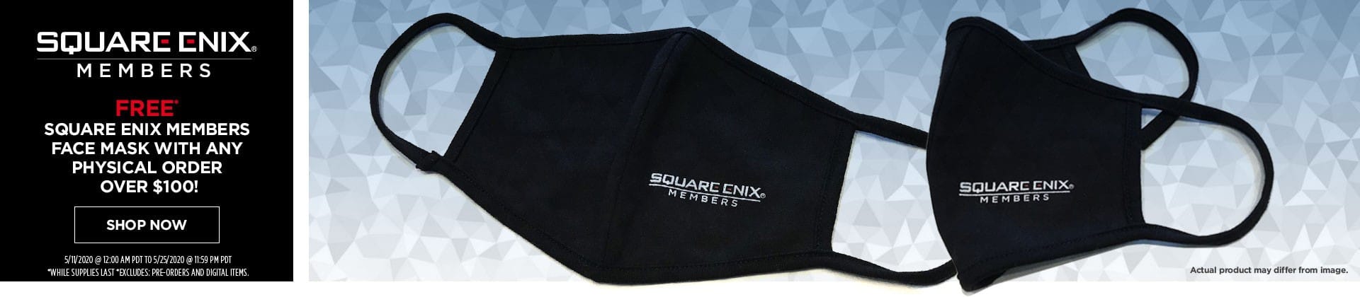 Square Enix mask banner