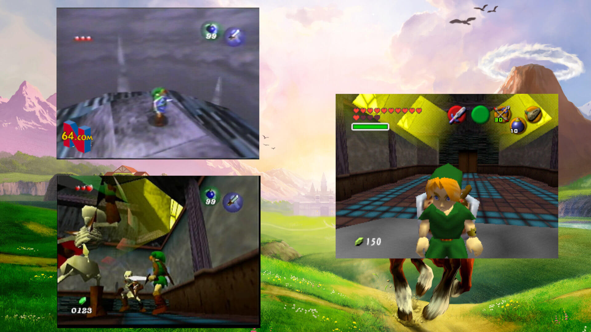 Stalfos Mini Boss Room Zelda 64 Differences
