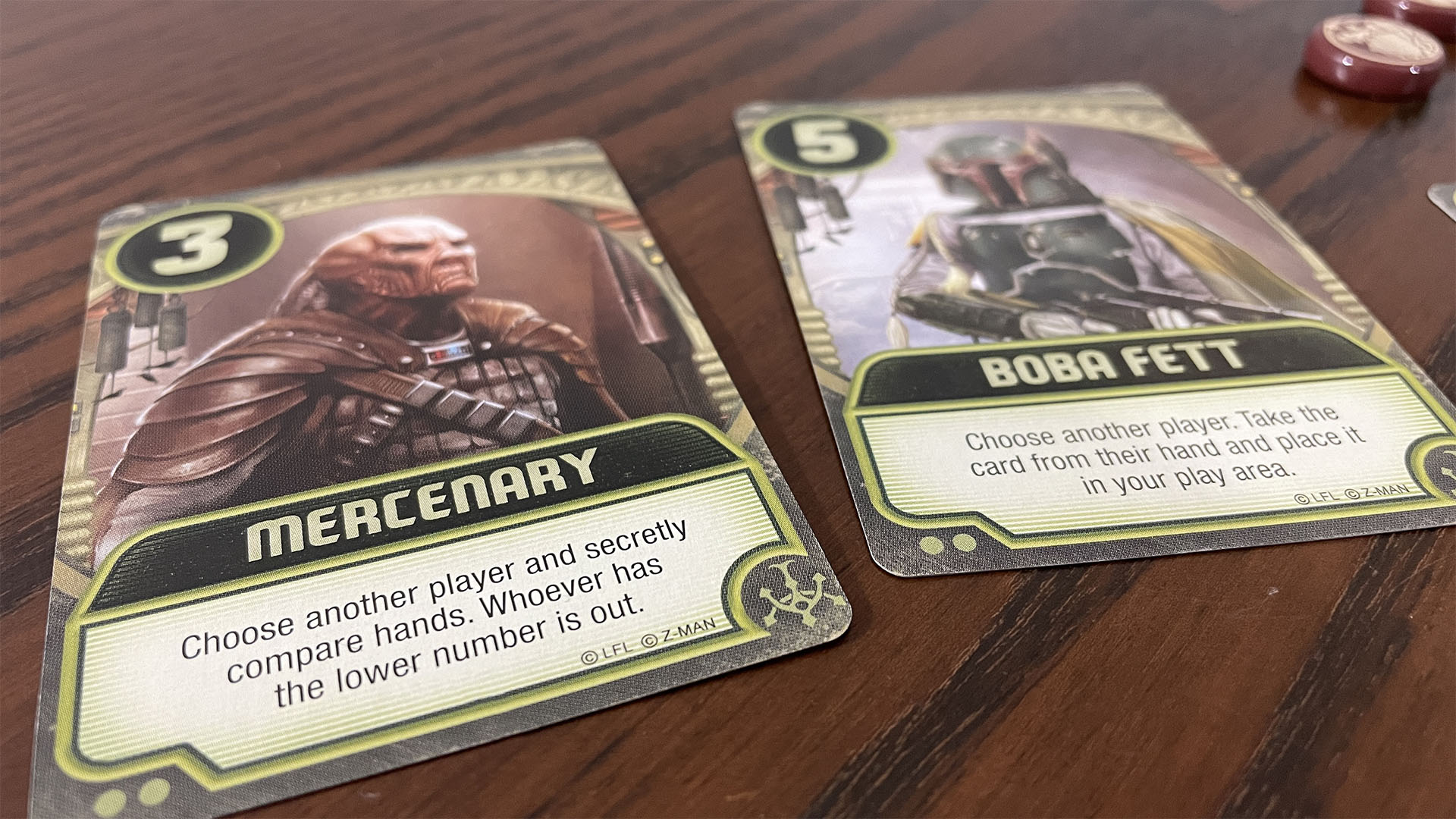 Star Wars: Jabba's Palace - Cards Close Up 