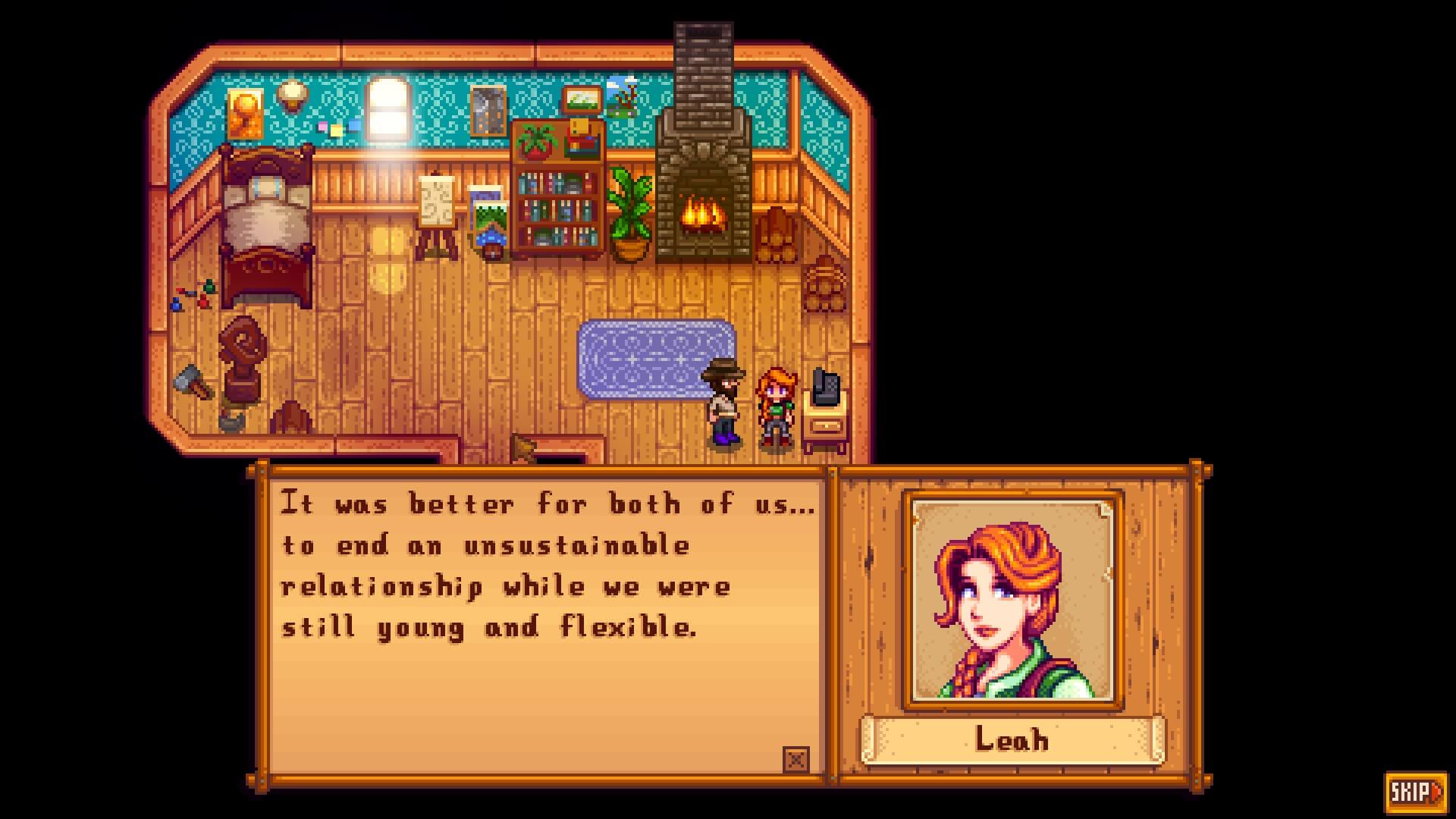 Stardew Valley Leah Talks About Her Ex