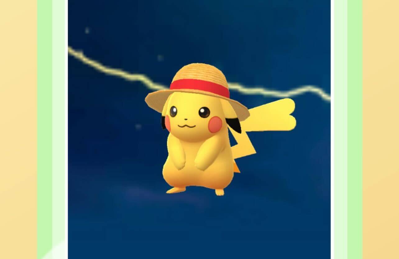 Pikachu with a straw hat