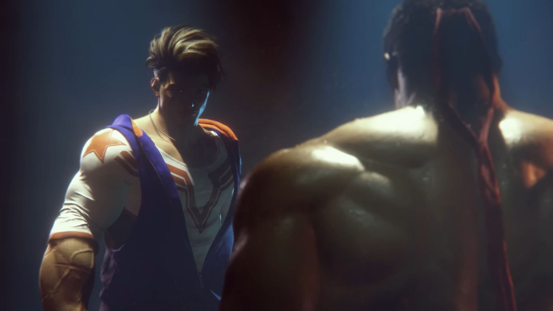 Luke facing off against Ryu in Street Fighter 6