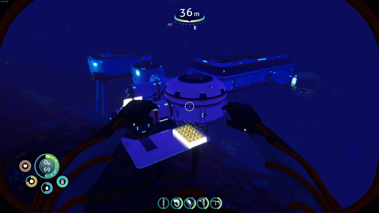 A underwater base