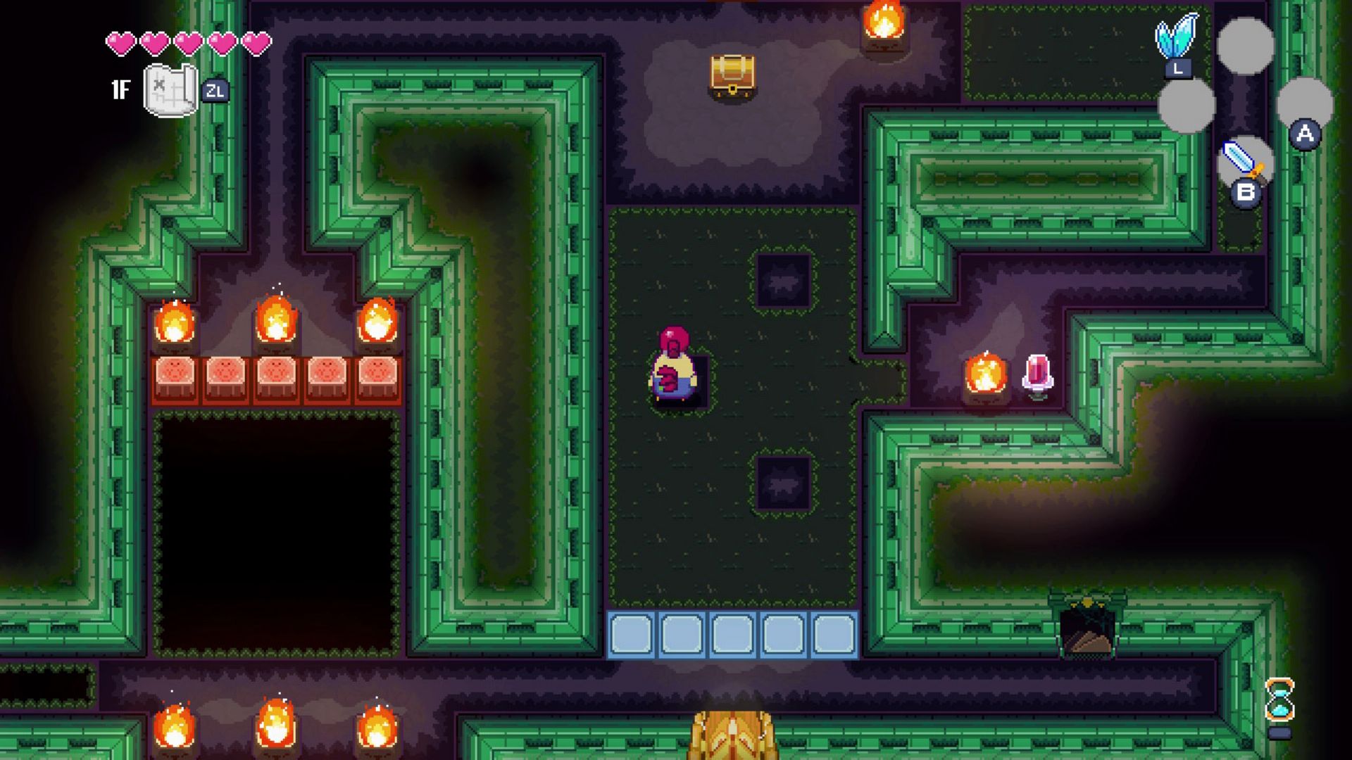 A forest dungeon in Super Dungeon Maker