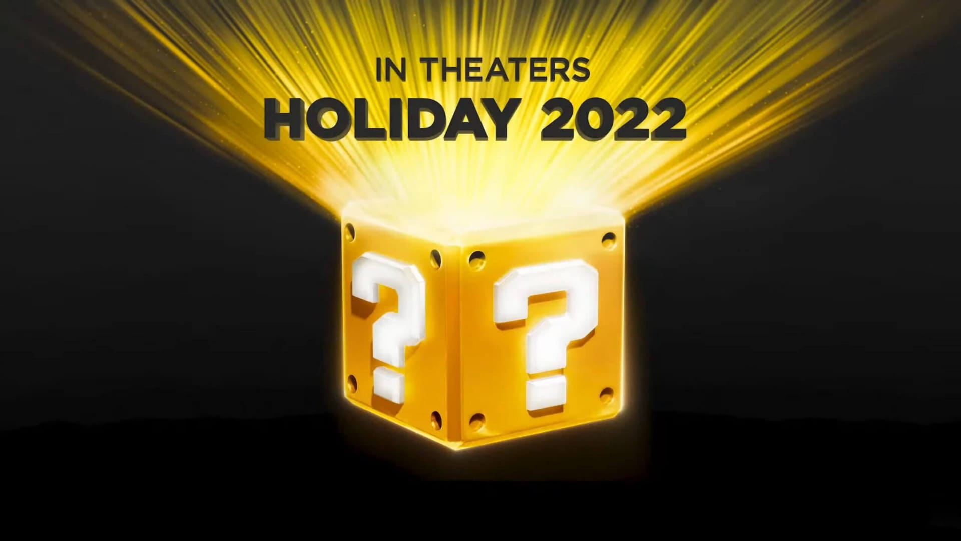 A question block image depicting the upcoming Super Mario Bros movie