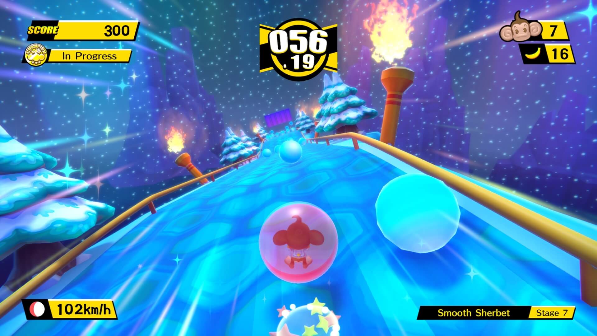One of the Smooth Sherbet levels in Super Monkey Ball: Banana Blitz HD