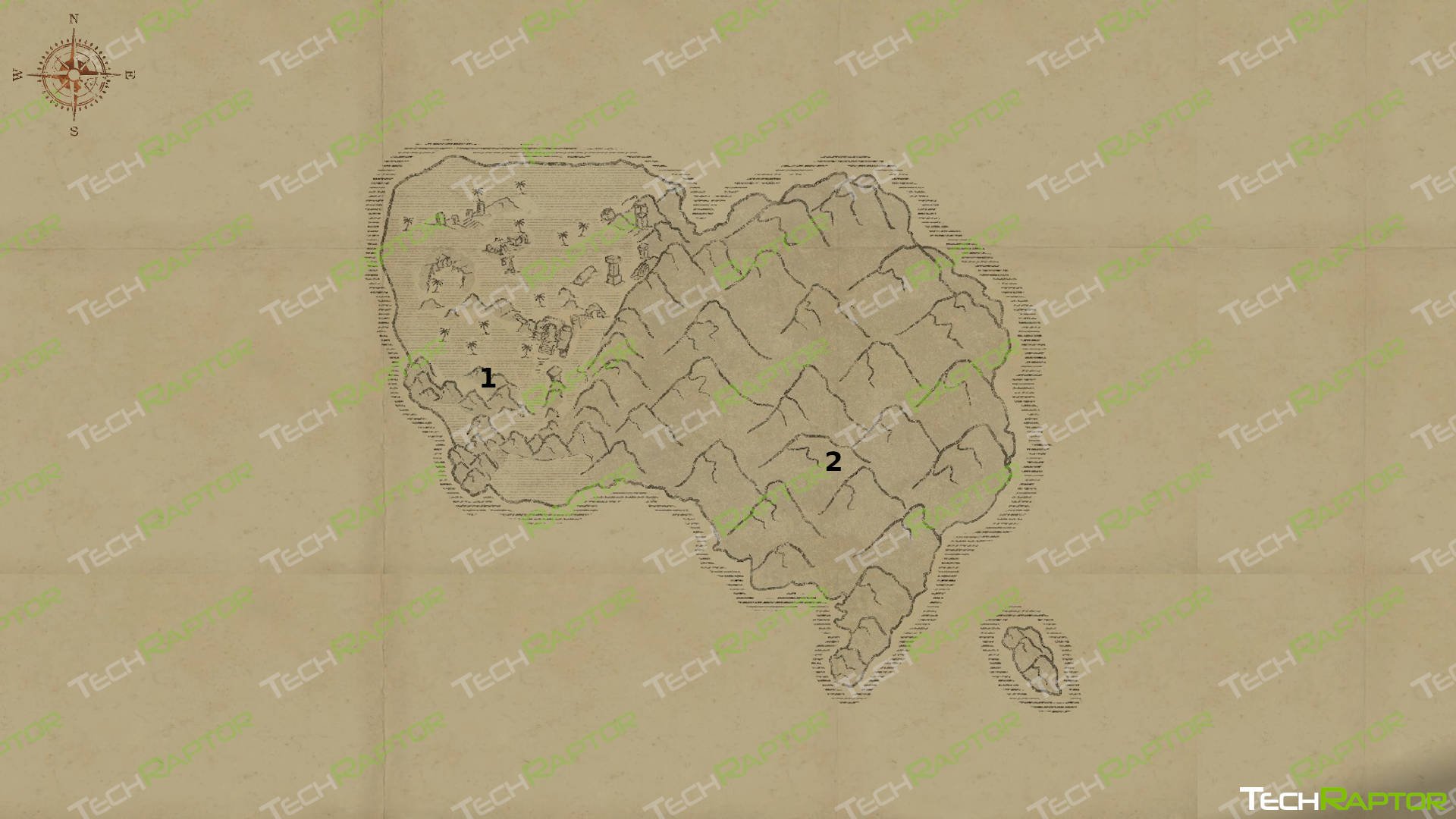 Survival: Fountain of Youth Living Water Locations Map Guide - Windy Island Map 2