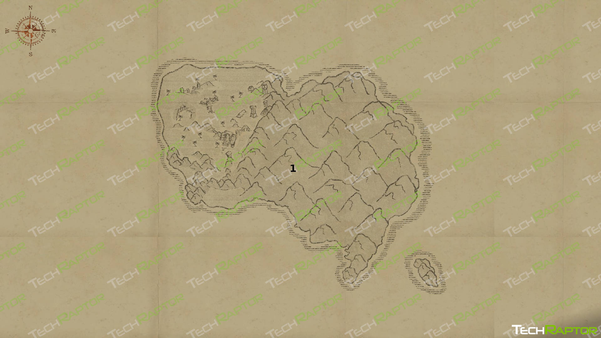 Survival: Fountain of Youth Recipe Locations Map Guide - Windy Island Map