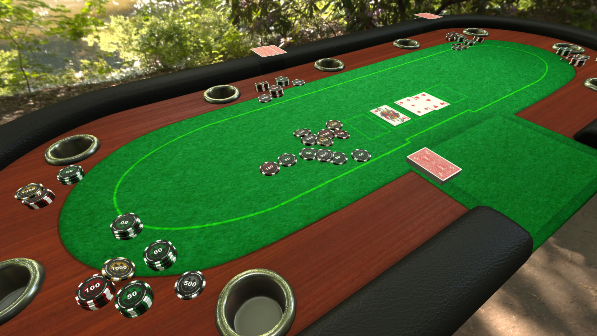A casino board in Tabletop Simulator