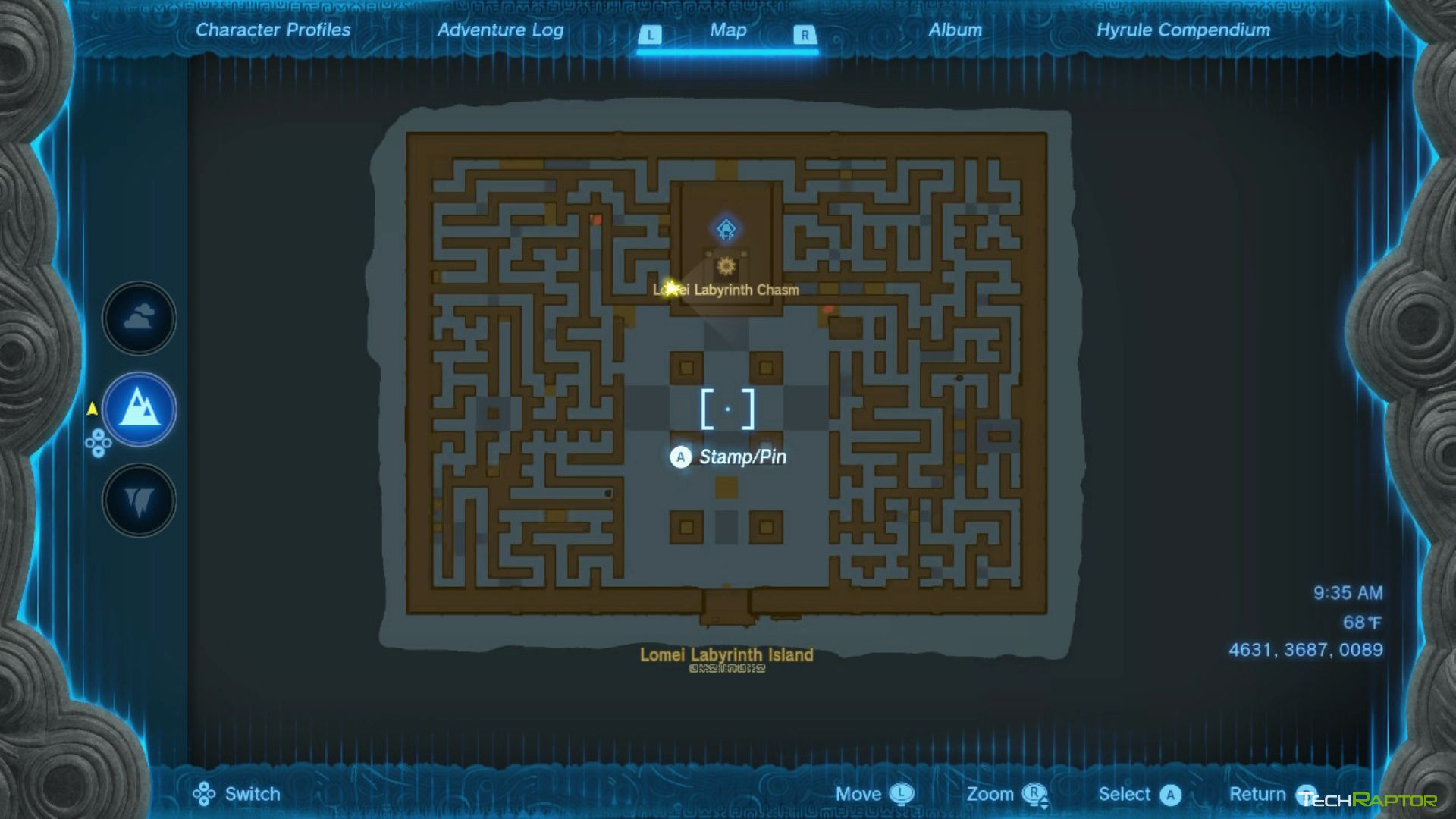 Tears of the Kingdom Lomei Labyrinth Island Solution Map