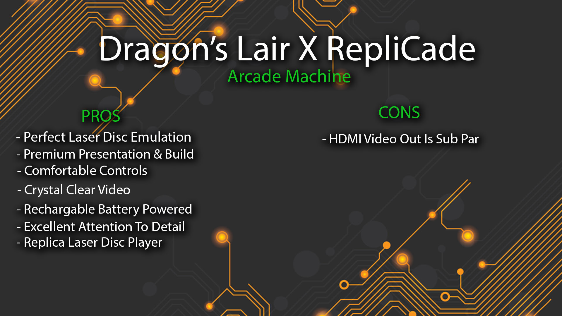 Dragons lair RepliCade review