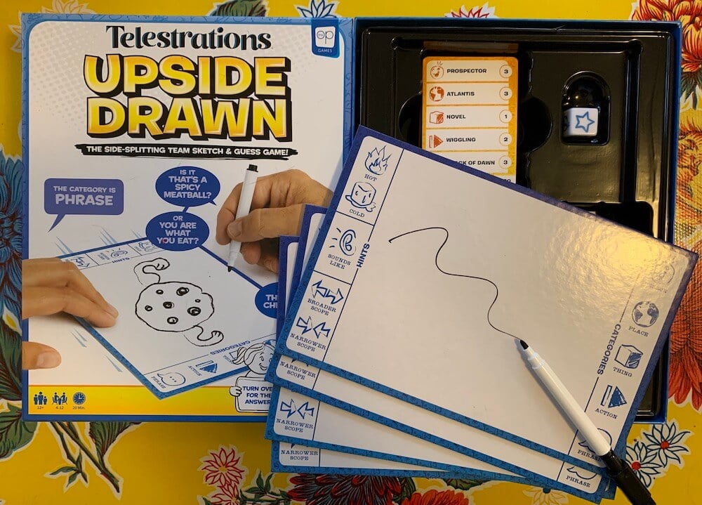 Telestrations: Upside Drawn Game Components