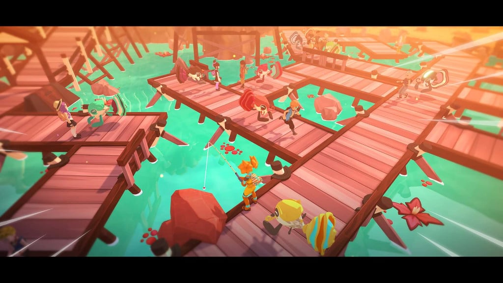 Players interacting with Koish, the new Temtem