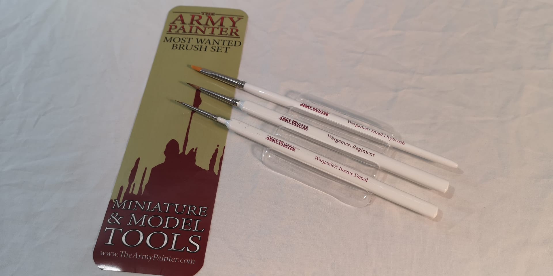 The Army Painter Most Wanted Brush Set.
